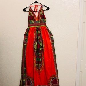 Dashiki African Maxi Dress